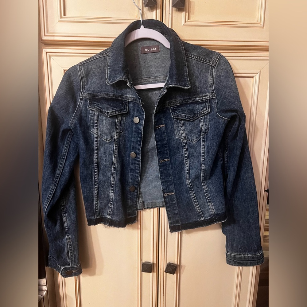 DL1961 Dark Blue Jean Jacket kids size Large